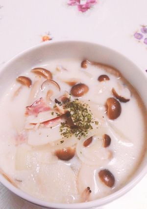 私のきのこスープ-レシピのメイン写真