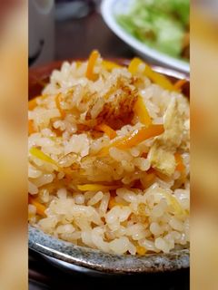 ホクホク♡人参の炊き込みご飯-レシピのメイン写真