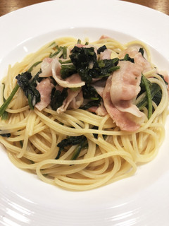 ほうれん草とベーコンのパスタ-レシピのメイン写真