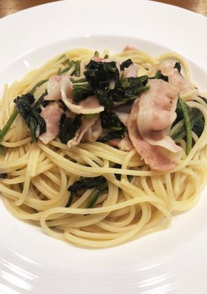 ほうれん草とベーコンのパスタ-レシピのメイン写真