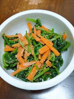 お鍋1つでほうれん草胡麻和え-レシピのメイン写真