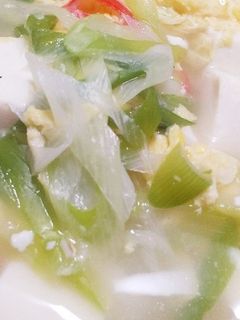 長ネギと豆腐のぽかぽかスープ-レシピのメイン写真
