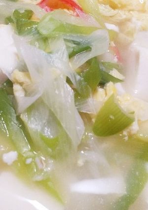 長ネギと豆腐のぽかぽかスープ-レシピのメイン写真
