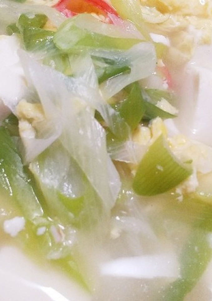 長ネギと豆腐のぽかぽかスープ-レシピのメイン写真