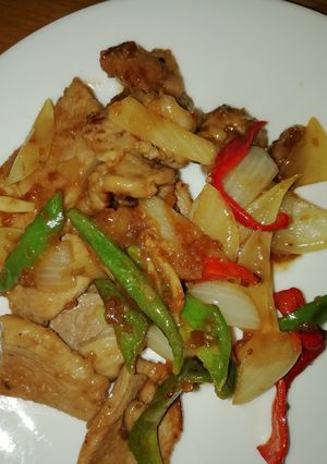 野菜もお肉もこれ一本！で、豚ステーキ-レシピのメイン写真