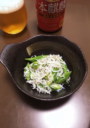 オクラの簡単シラスオイル和え-レシピのメイン写真