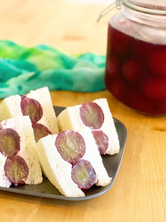 さっぱりヘルシーな巨峰のフルーツサンド-レシピのメイン写真