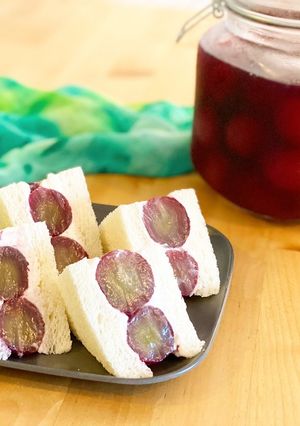 さっぱりヘルシーな巨峰のフルーツサンド-レシピのメイン写真