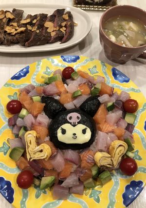 ちらし寿司風☆クロミちゃんケーキ-レシピのメイン写真