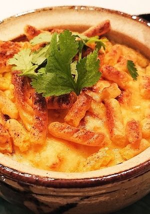 黒そいとポテトグラタンかっぱえびせん乗せ-レシピのメイン写真