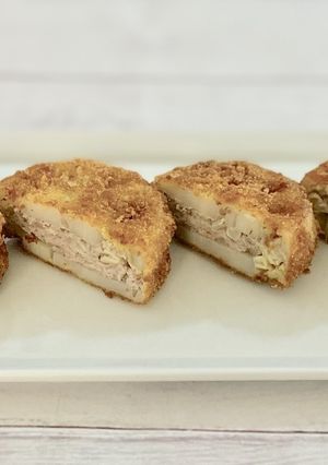 レンコンの豚ひき肉のはさみフライ-レシピのメイン写真