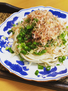大豆麺レシピ《ネギそば》-レシピのメイン写真
