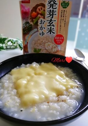 発芽玄米おかゆチーズのっけアレンジレシピ-レシピのメイン写真