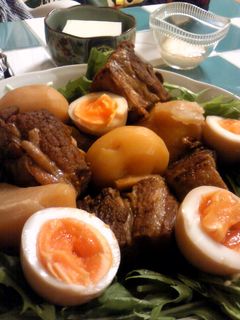 お鍋ひとつでトロける豚角煮+大根煮+味玉-レシピのメイン写真