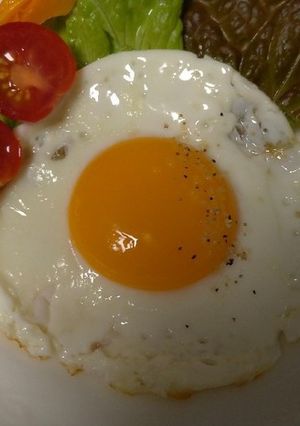 かわいいまん丸目玉焼き☆-レシピのメイン写真