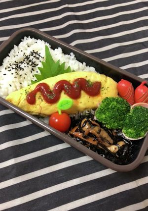 男子高校生弁当★82 オムレツ弁当-レシピのメイン写真