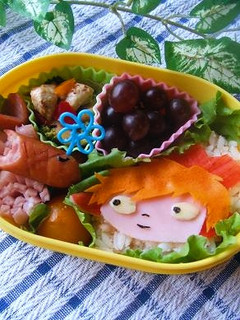 キャラ弁☆ポニョ弁当♪-レシピのメイン写真