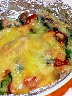 簡単だけど食べ応えあり☆鯖缶でチーズ焼き-レシピのメイン写真