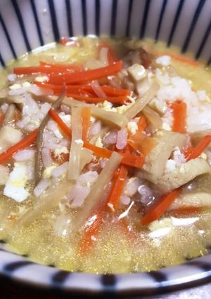 にんじんきんぴら雑炊-レシピのメイン写真