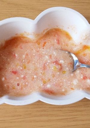 ★離乳食中期★ トマトチーズリゾット-レシピのメイン写真