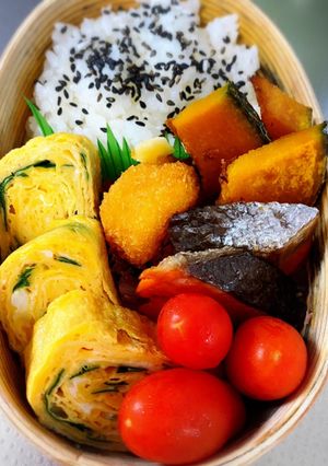 ニラ入り玉子焼き弁当-レシピのメイン写真
