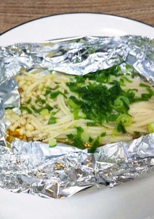 超簡単！えのきだけのさっぱりホイル焼き-レシピのメイン写真