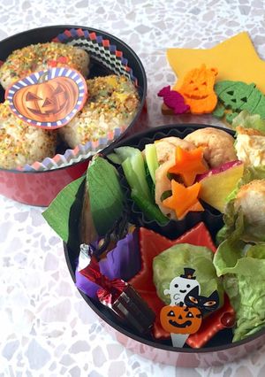 ハロウィン おにぎり弁当★-レシピのメイン写真