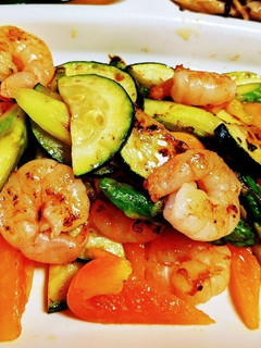 ☆簡単エビ アスパラ(他夏野菜)炒め☆-レシピのメイン写真