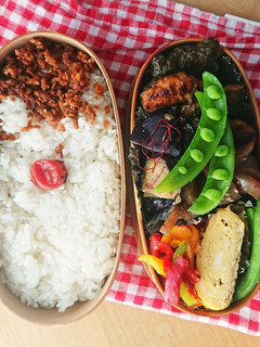 お弁当★スナップエンドウ梅オイル★日持ち-レシピのメイン写真