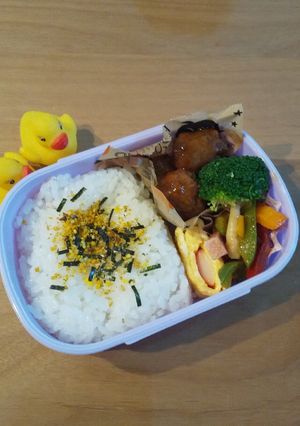 20/10/19 年中ミートボール弁当-レシピのメイン写真