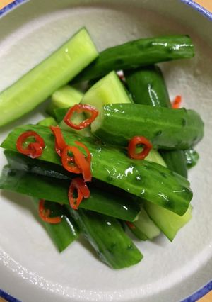 富山の味あなん谷醤油で胡瓜の漬物-レシピのメイン写真