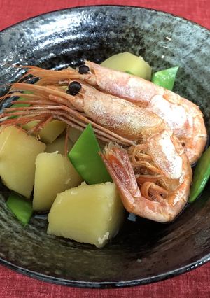 甘エビとジャガイモの煮物-レシピのメイン写真