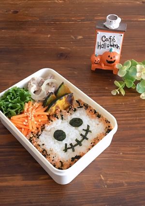 【手抜きキャラ弁】ハロウィン弁当-レシピのメイン写真
