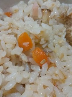 椎茸の軸で炊き込みご飯-レシピのメイン写真