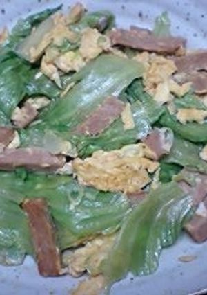 レタスとポークの炒め物-レシピのメイン写真
