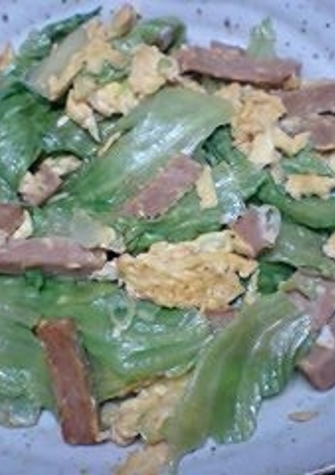 レタスとポークの炒め物-レシピのメイン写真