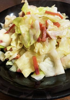 簡単！おつまみ焼いかのキャベツ炒め-レシピのメイン写真