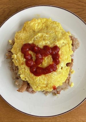 バターライスの大豆ふわふわオムレツ-レシピのメイン写真