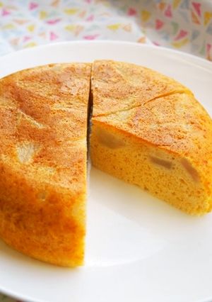 蜂蜜りんご入りシフォンケーキ!炊飯器で♪-レシピのメイン写真