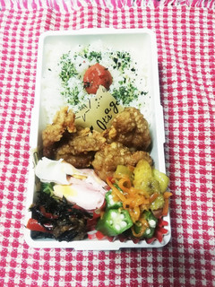 パパ弁当♡2日目の唐揚げ10/20-レシピのメイン写真