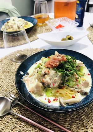 濃厚チキンクリームパスタ-レシピのメイン写真