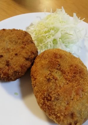 一緒に、ハンバーグとメンチカツ＆コロッケ-レシピのメイン写真