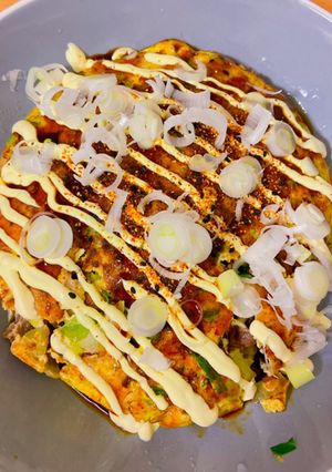 まさかの粉なし（＾ω＾）激痩お好み焼き-レシピのメイン写真