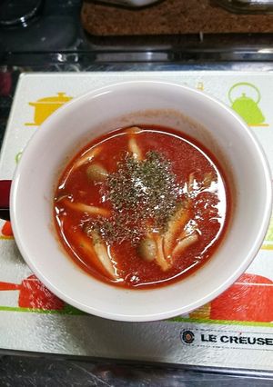 簡単！トマトとしめじのスープ-レシピのメイン写真