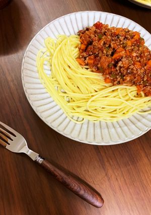 野菜たっぷり！絶品ミートソース-レシピのメイン写真