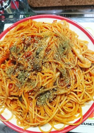 残ったトマトスープでパスタo(^o^)o-レシピのメイン写真