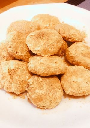 レンジで手軽に！きなこおからクッキー-レシピのメイン写真