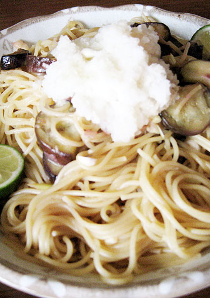 なすとみょうがのおろしパスタすだち風味-レシピのメイン写真