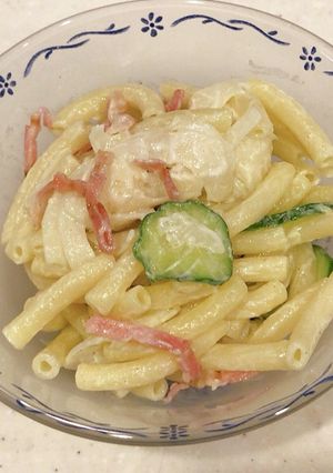 蓮根とカリカリベーコンのマカロニサラダ-レシピのメイン写真