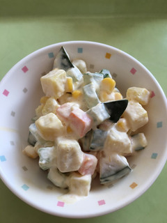 【保育園給食】秋野菜のクリームサラダ-レシピのメイン写真